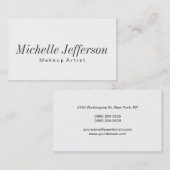 Black White Makeup Artist Visitekaartje (Voorkant / Achterkant)