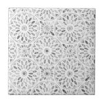Black White Mandala Pattern Abstract Artistic Tegeltje<br><div class="desc">Black White Mandala Pattern Abstract Artistic</div>