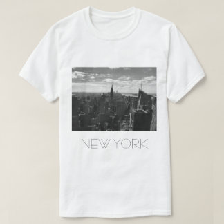 Black & White Manhattan Skyline T Shirt