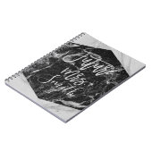 Black White Marble Weddingplanner Future Mrs. Notitieboek (Linkerzijde)