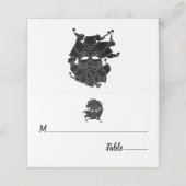 Black & White Masquerade Ball Fundraiser Gala Plaatskaartje (Buitenkant ongevouwen)