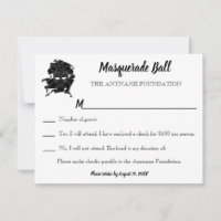 Black & White Masquerade Ball Fundraiser Gala RSVP