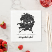 Black & White Masquerade Ball Fundraiser Gala Servet (Insitu)