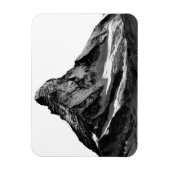 Black & White Matterhorn North Face Magneet (Verticaal)