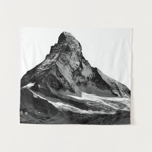 Black & White Matterhorn North Face Wandkleed (Voorkant (horizontaal))