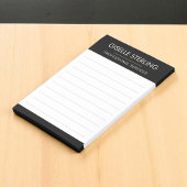 Black White Minimal Professional Modern Business Post-it® Notes