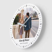Black & White Minimal Valentine Wedding Grote Klok (Hoek)