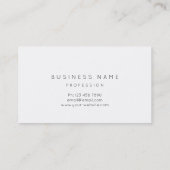 Black White Minimalism Professional Gold Abstract Visitekaartje (Achterkant)