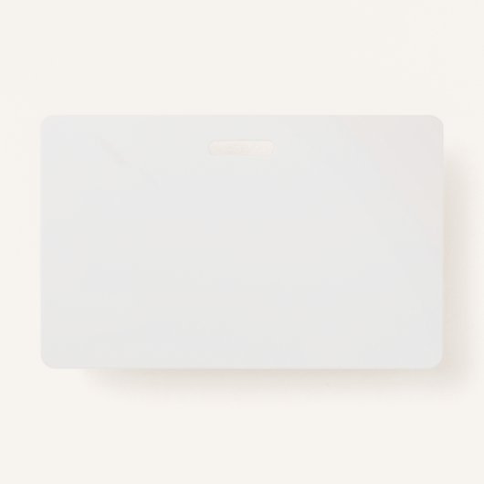 Black & White Minimalist Dog ID Kaart - Lidmaatsch Badge (Achterkant)