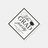 Black White Minimalist The Grad Party Servet (Hoek)