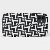 Black+White Modern Abstract Pattern iPhone 5 Hoesj Case-Mate iPhone Case (Achterkant (horizontaal))