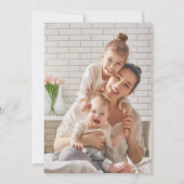 Black & White Modern Classic Frame Photo Feestdagenkaart (Achterkant)