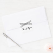 Black White Modern Deco Dank u Stickers (Envelop)