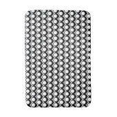 Black White Modern Geometric Pattern Badmat (Voorkant Verticaal)