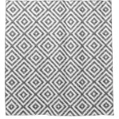 Black & White Modern Geometric Seamless Pattern Douchegordijn (Voorkant)