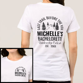 Black & White Modern Laatste Trail voor de sluier Tri-Blend Shirt