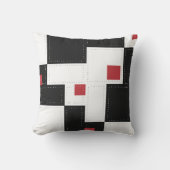 Black White Modern  Patchwork Sierkussen (Voorkant)