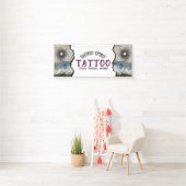 Black & White Modern Text 2 Photo Business Name Spandoek (Insitu)