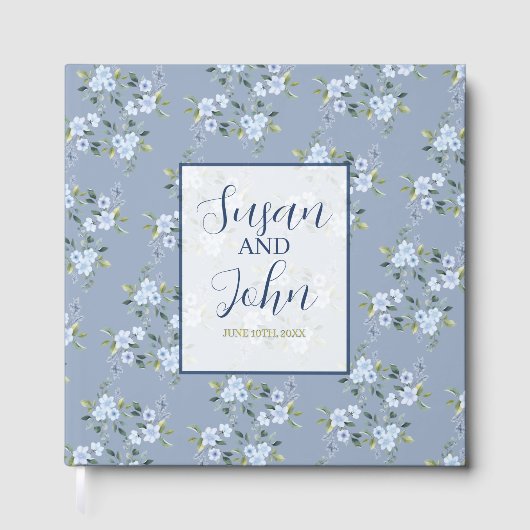 Black & White Modern Wedding Invitation Gastenboek (Voorkant)