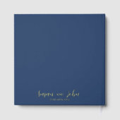 Black & White Modern Wedding Invitation Gastenboek (Achterkant)