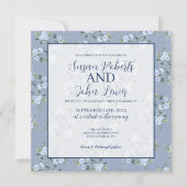 Black & White Modern Wedding Invitation Kaart (Voorkant)