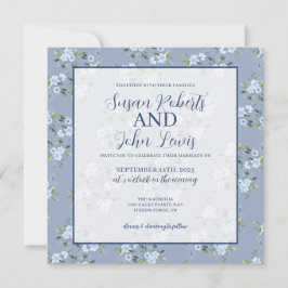 Black & White Modern Wedding Invitation Kaart