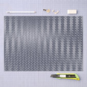 Black White Moiré Stripes Optische illusie Modern Tissuepapier (Craft)