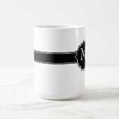 Black White Monogrammed Koffiemok (Center)