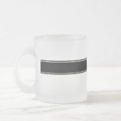 Black White Monogrammed Matglas Koffiemok (Links)