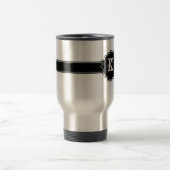 Black White Monogrammed Reisbeker (Center)