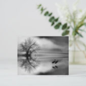 Black & White Morning Post Card Briefkaart (Staand voorkant)