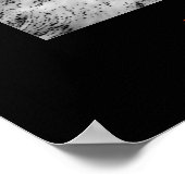 Black White Motivatie Freedom Wolf Poster Print (Hoek)