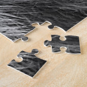 Black White Motivatie Leadership Lion Portret Legpuzzel (Zijkant)