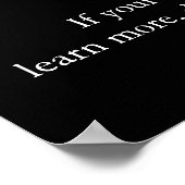 Black White Motivatie Leadership Lion Portret Poster (Hoek)