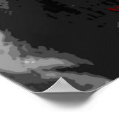 Black White Motivatie Leadership Lion Poster (Hoek)