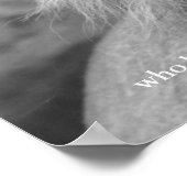 Black White Motivatie Leadership Lion Poster (Hoek)