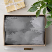 Black & White Mountain Forest Landschap Minimalist Tissuepapier (Geschenk)