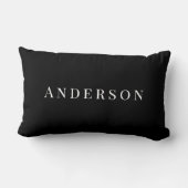 Black & White Mr en Mrs gepersonaliseerd Kussen (Achterkant)