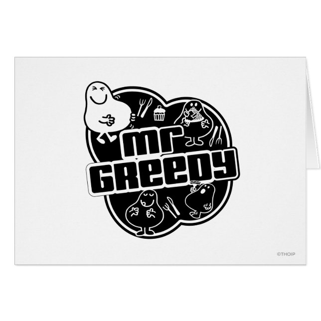 Black & White Mr Greedy (Voorkant Horizontaal)