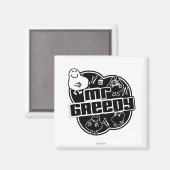 Black & White Mr Greedy Magneet (Voorkant / Achterkant)
