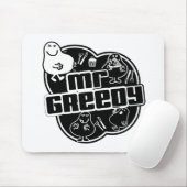 Black & White Mr Greedy Muismat (Met muis)