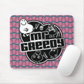 Black & White Mr Greedy Muismat (Met muis)