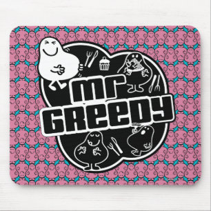 Black & White Mr Greedy Muismat