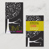 Black White Music Musical Notes Song Sing Pop Tree Visitekaartje (Voorkant / Achterkant)