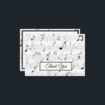 Black White Music Note Pattern Theme Musicus Bedankkaart<br><div class="desc">Dit ontwerp van een zwart-wit muziekbriefje is een must voor elke muzikant of muziekliefhebber. Het zou ook de perfecte muzikant zijn,  muzikale muzikale muzikant of uzelf. Geweldig idee voor muziekoverwegingen en nog veel meer. Voor meer muziek,  het decor en de geschenken bezoeken de rest van onze winkel.</div>