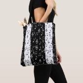 Black & White Musical Stripes Bag Tote Bag (Dichtbij)