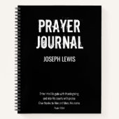 Black White Name Psalm Prayer Journal Notitieboek (Voorkant)
