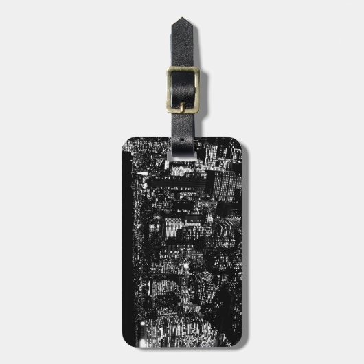 Black & White New York Bagagelabel (Voorkant verticaal)