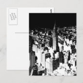 Black & White New York Briefkaart (Voorkant / Achterkant)