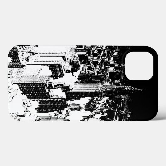 Black & White New York Case-Mate iPhone Case (Achterkant (horizontaal))